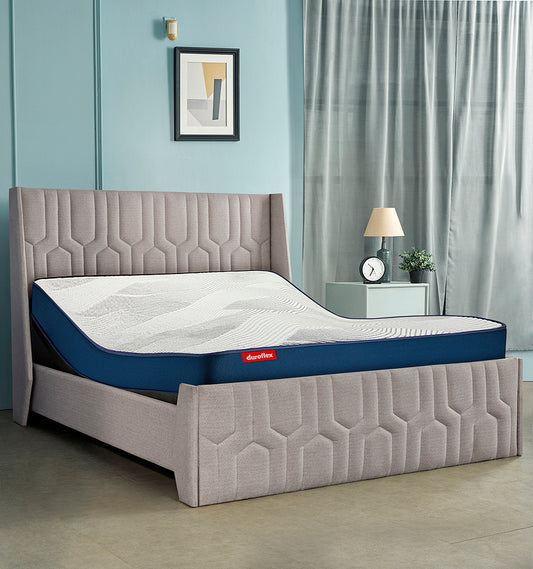 Wave Plus Adjustable Bed with Tranquil Lime Shell Upholstered Bed and Livein Orthopedic Mattress