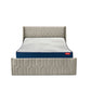 Wave Plus Adjustable Bed with Tranquil Sea Shell Upholstered Bed and Livein Orthopedic Mattress