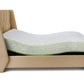 Wave Plus Adjustable Bed with Tranquil Walnut Shell Upholstered Bed and SuperGrid Mattress