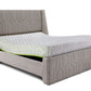 Wave Plus Adjustable Bed with Tranquil Lime Shell Upholstered Bed and SuperGrid Mattress