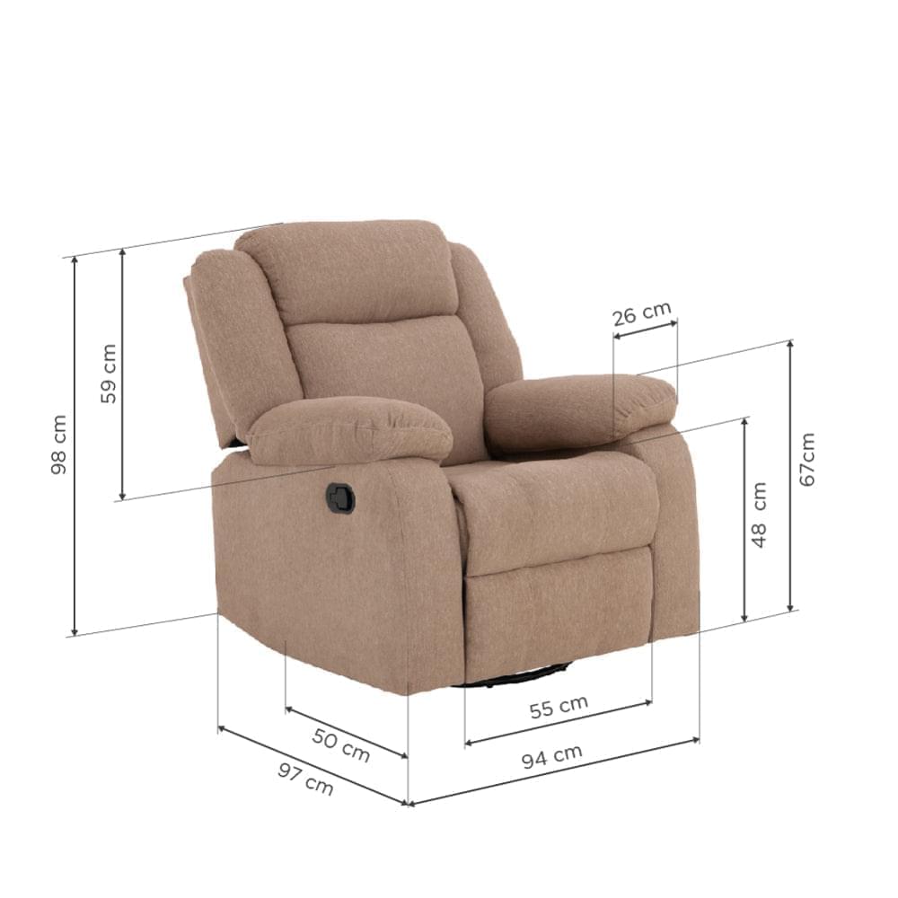 Recliner chair deals size