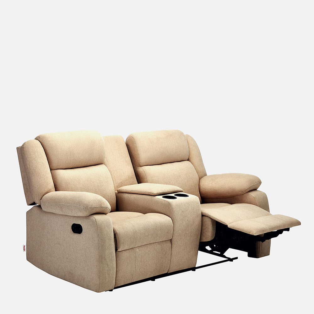 Avalon Twin Beige Fabric Recliner 2 Seater November 18 2024 Duroflex