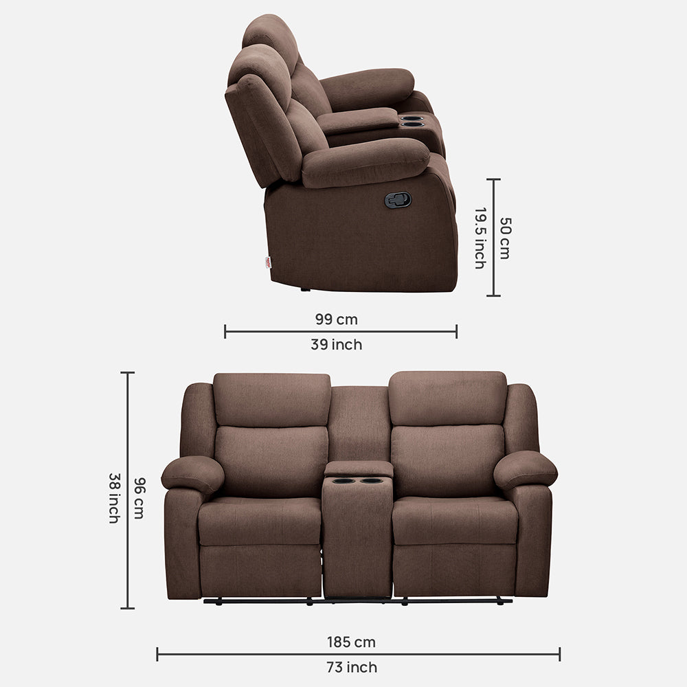 Double seat recliner sale