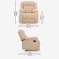 Avalon Beige Fabric Recliner