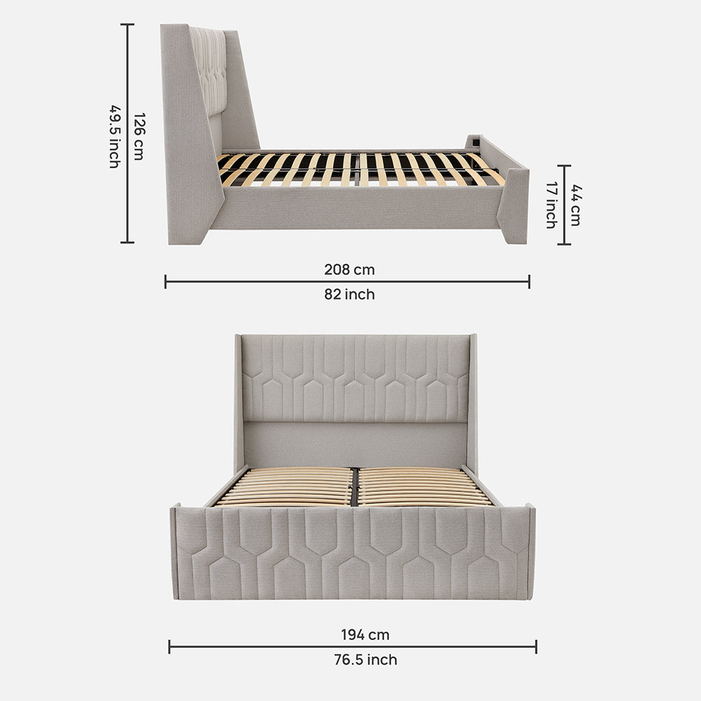 Wave Twin Adjustable Bed with Tranquil Lime Shell Upholstered Bed, Mattress, and 2 Fitted Bedsheets