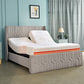 Wave Twin Adjustable Bed with Tranquil Lime Shell Upholstered Bed, Mattress, and 2 Fitted Bedsheets