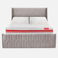 Wave Twin Adjustable Bed with Tranquil Lime Shell Upholstered Bed, Mattress, and 2 Fitted Bedsheets