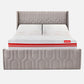 Wave Twin Adjustable Bed with Tranquil Lime Shell Upholstered Bed, Mattress, and 2 Fitted Bedsheets