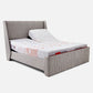 Wave Twin Adjustable Bed with Tranquil Lime Shell Upholstered Bed, Mattress, and 2 Fitted Bedsheets